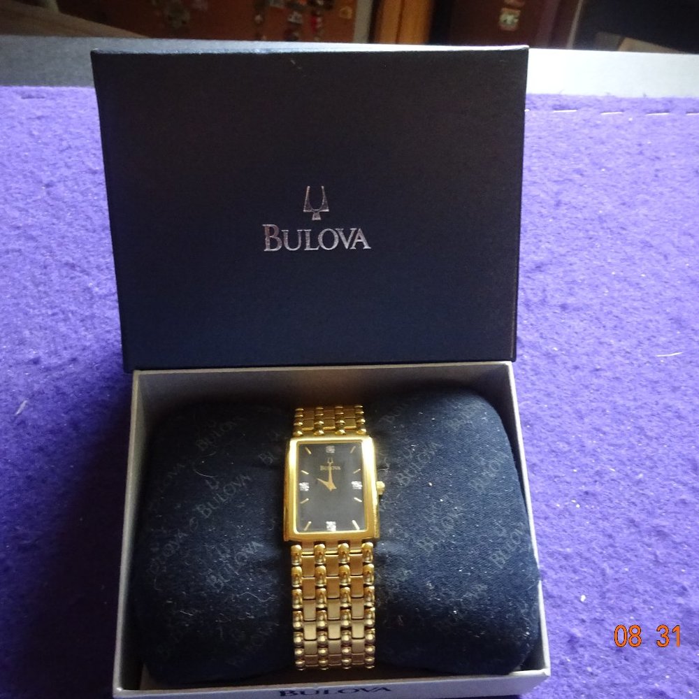 Men's # 97F21  Bulova Formal Dress Watch